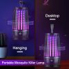 Rechargeable Mosquito Killer Lamp Bug Zapper With Night Light Strap Mosquito Catcher With Max 1615Square Feet Range Uv Light For Indoor Outdoor