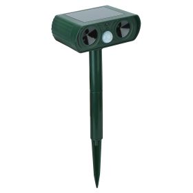 Ultrasonic Animal Repeller Solar Powered Motion Sensor Repellent Ipx4 Waterproof Outdoor For Farm Garden Yard Repelling Deer Raccoon Cat Dog Rabbit Sq