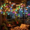Solar Hummingbird Butterfly Dragonfly Wind Chimes 3Pack 7 Color Changing Wind Chime For Outside Waterproof Garden Yard Decor