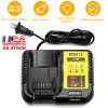 Rapid Charger Replacement Fit For Dewalt 10.8-20V Battery Dcb107 Dcb101 Dcb200 Dcb205