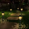 Solar Powered Stake Outdoor Light Decorative Landscape Lamp 6Pack Ip45 Waterproof Auto On Off Outdoor Light For Pathway Garden Yard Patio