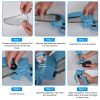 Mini Chainsaw Portable Handheld Cordless Small Chain Saw Battery Powered With 2Pcs 2200Mah Rechargeable Batteries 4In/6In Chains For Pruning