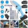 Mini Chainsaw Portable Handheld Cordless Small Chain Saw Battery Powered With 2Pcs 2200Mah Rechargeable Batteries 4In/6In Chains For Pruning
