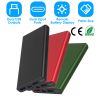 Power Bank Portable External Battery Pack Phone Charger 20000mAh with Dual Usb Output Ports Type C Micro Usb Input