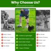 21V Rechargeable Weed Eater Edger String Trimmer Grass Mower Bush Cutter with 16800Rpm 2X 3000Mah Batteries 3.6-4.6Ft Length 90° Rotatable Angle