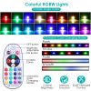 Color Changing Stake Landscape Lights 4Pcs Ip65 Waterproof Led with Remote Control 16 Color Dynamic Lights Lawn, Backyard, Pathway, and Garden