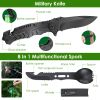 Emergency Survival Kit Survival Gear Equipment & First Aid Supplies Kit 47Pcs For Hunting Camping Outdoor Adventure Gardening ETC.