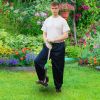 Aluminum Stand Up Weed Puller 38.97In without Bending Kneeling With 4 Claws For Lawn Yard Garden