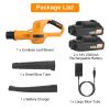 Cordless Leaf Blower Handheld Battery Powered Air Blower Max 124Mph 300Cfm With 2 Adjustable Speeds 2Pcs 18V 2000Ma Battery And Charger