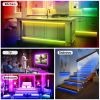 Led Strip Lights 16.4Ft 150 Leds Rgb Color Changing Lamp Ip65 Waterproof 5050 Led Dimmable Led Decorative Lights Diy Strip Lights Remote