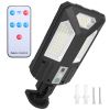 Solar Wall Light Outdoor 87 Led Beads Pir Motion Sensor Remote Control Wireless Lamps Ip45 Waterproof Lighting For Garage Front Door Garden Pathway