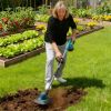 Battery Powered Tiller 800W 21V Cultivator 3.0Ah With 8.66" Width 6.69" Depth Manganese Steel Tines For Soil Cultivation Weeding Garden Lawn