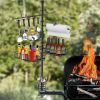 Griddle Caddy Paper Towel Holder Hook Baskets Bbq Accessories Storage Rack Vertical Standing Bbq Organizer Grill Utensil Storage
