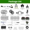 21V Rechargeable Weed Eater Edger String Trimmer Grass Mower Bush Cutter with 16800Rpm 2X 3000Mah Batteries 3.6-4.6Ft Length 90° Rotatable Angle