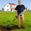 Battery Powered Tiller 800W 21V Cultivator 3.0Ah With 8.66" Width 6.69" Depth Manganese Steel Tines For Soil Cultivation Weeding Garden Lawn