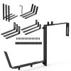 Planter Box Brackets Adjustable 4Pcs Flower Box Holders Window Boxes Planters Hooks No Drill Railing Planter Mounts For Windowsills Gardens Fences