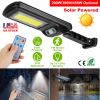 Solar Powered Outdoor Wall Lights 100Led Motion Sensor Lamp Ip65 Waterproof 3 Modes Sensor Light Remote Control For Street Front Door Deck Garden