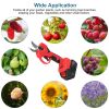 Cordless Rechargeable Pruning Shears 21V 40mm 1.57 in Tree Branch Cutter With 2 Batteries Sharpening Stone Garden Backyard Hedge