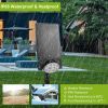 Solar Spotlights Outdoor 10Leds Landscape Lights 120° Motion Sensor Lamps 180°Lighting Ip65 Waterproof For Garage Garden Front Door