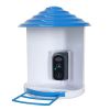Smart Bird Feeder With Solar Powered Camera 1080P Hd Ai Identify Pir Motion Auto Capture Video Cloud Card Storage Wifi Connection App Control Ip65