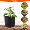 Plant Grow Bags Potato Vegetable Planter Bags 3 Pack Breathable Planting Fabric Pots 7Gallons
