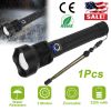 Led Tactical Flashlights 30000Lm Usb Rechargeable Flashlight Water-Resistant Zoomable Led Torch 3 Modes Sos 3200Mah Battery