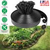 60Ft Non-Digging Plastic Garden Edging Kit Plastic Garden Border With 54 Spikes 2In Tall Border Edging For Garden Lawn Yard Flower Beds