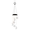 Solar Moon & Star 7 Color Changing Outside Wind Chimes 2Pack Ipx4 Waterproof Outdoor Garden Yard Decor Porch