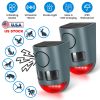 2Pack 3-In-1 Ultrasonic Solar Animal Repeller Motion Activated Animal Repellent With Ultrasonic Sound Alarm Strobe Light 4 Modes Ip55 Waterproof
