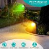 Color Changing Stake Landscape Lights 4Pcs Ip65 Waterproof Led with Remote Control 16 Color Dynamic Lights Lawn, Backyard, Pathway, and Garden