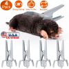 Reusable Mole Traps With Scissor Jaw Mole Killers 4Pack Effective Shed Field Garden Yard