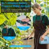 Battery Operated Portable Garden Water Sprayer 5L/1.32Gallon Electric Sprayer Rechargeable with Telescopic Handle 3 Spray Nozzles ADJ Shoulder Strap