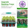 Seed Starter Tray With Grow Light Humidity Dome Germination Kit with 5Packs Seeds 5-Level Brightness 4 Timers For Indoor Greenhouse