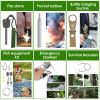 Emergency Survival Kit Survival Gear Equipment & First Aid Supplies Kit 47Pcs For Hunting Camping Outdoor Adventure Gardening ETC.