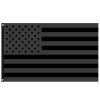 All Black American Flag 3X5Ft Uv Protection Black USA Flag Double Side Printing Fade Resistant with Brass Grommets NO QUARTER