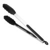 Tongs Stainless Steel Locking Food Tongs 3Pcs with Silicon Tips Bpa Free Non-Stick Bbq Cooking Grilling Locking Food Tongs High Heat Resistant