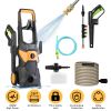 Electric High Pressure Portable Washer Cleaning Machine 4200Psi 1.85Gpm 1800W Power Washer With Spray Gun 4 Nozzles Foam Cannon Holders