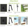 Solar Spotlights Outdoor 10Leds Landscape Lights 120° Motion Sensor Lamps 180°Lighting Ip65 Waterproof For Garage Garden Front Door
