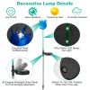 Solar Powered Tulip Garden Light Windmill Waterproof Landscape Stake Lamp Decorative Lawn Lights Garden Yard Driveway Walkway Patio