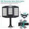 Solar Wall Light Outdoor 33 Cob Beads Pir Motion Sensor Remote Control Wireless Lamps Ip45 Waterproof Lighting For Garage Front Door Garden Pathway