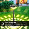 Solar Color Changing Ornamental Light 4Packs Landscape Stake Light For Yard Patio Lawn Pathway Garden