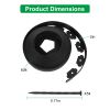 60Ft Non-Digging Plastic Garden Edging Kit Plastic Garden Border With 54 Spikes 2In Tall Border Edging For Garden Lawn Yard Flower Beds