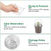 Plant Nursery / Pet Flower Seed Starting Pots 30Pcs Container With Dome With Drainage Holes