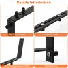 Planter Box Brackets Adjustable 4Pcs Flower Box Holders Window Boxes Planters Hooks No Drill Railing Planter Mounts For Windowsills Gardens Fences
