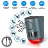 Ultrasonic Solar Motion Activated Animal Repeller 3-In-1 with Ultrasonic Sound Alarm Strobe Light 4 Modes Ip55 Waterproof to remove Varmints
