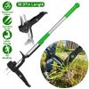 Aluminum Stand Up Weed Puller 38.97In without Bending Kneeling With 4 Claws For Lawn Yard Garden