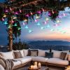 Solar Dragonfly Wind Chime 7 Color Changing Wind Chime For Outside Ipx4 Waterproof Outdoor Garden Yard Decor