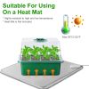 Seed Starter Tray With Grow Light Humidity Dome Germination Kit with 5Packs Seeds 5-Level Brightness 4 Timers For Indoor Greenhouse