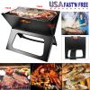 Portable Bbq Barbecue Grill Foldable Charcoal Grill Camping Garden Outdoor Travel