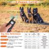 Dog Training Collar Ip65 984Ft Waterproof Pet Beep Vibration Electric Shock Collar 3 Channels Rechargeable Transmitter Receiver Trainer With Recording
